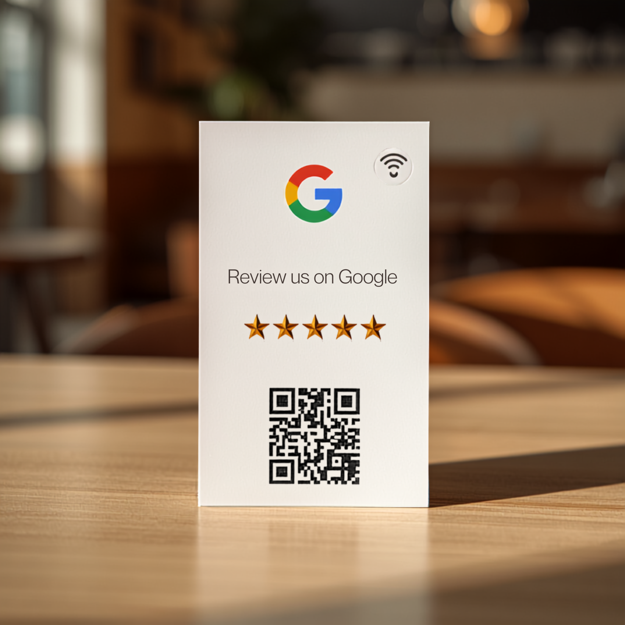 RateIt — Google შეფასების ბარათი (NFC + QR)